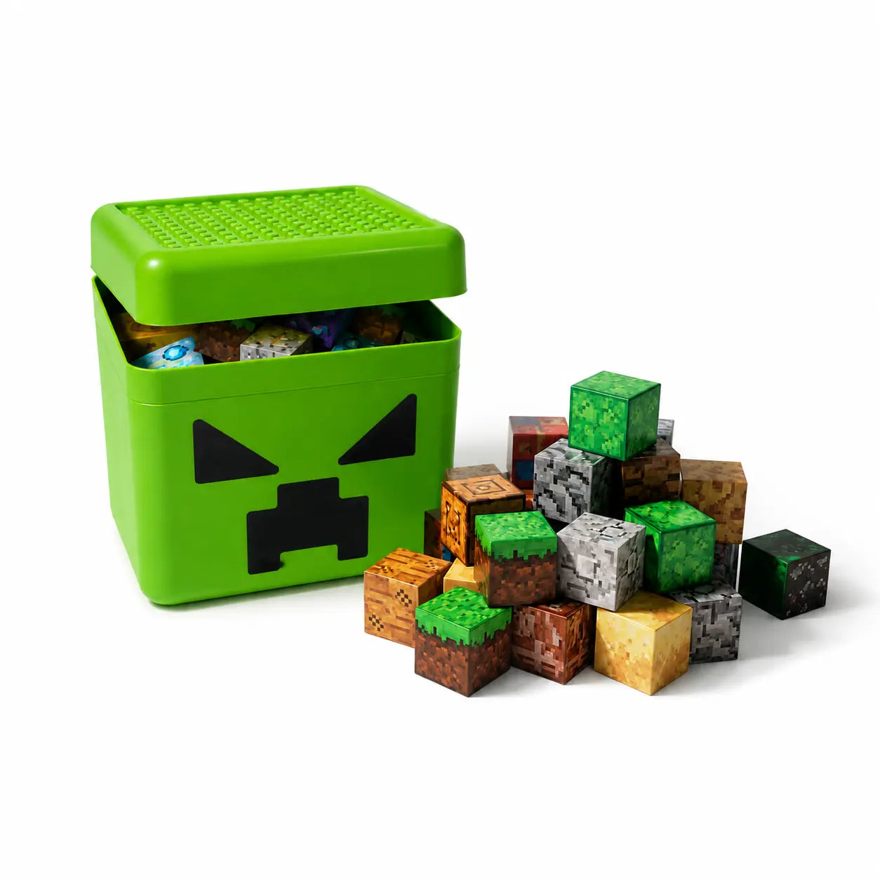 MCBLOK Manyetik Bloklar - Creeper Kutulu 300 Parça