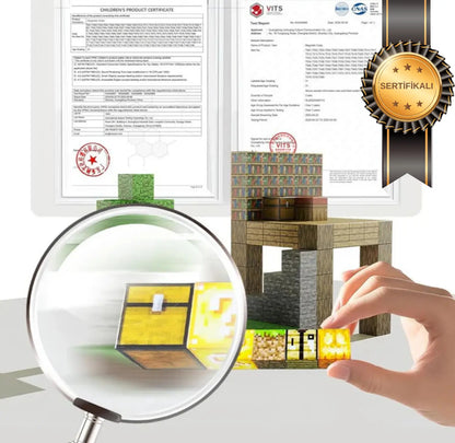 MCBLOK Manyetik Bloklar - Montessori STEM Oyun Seti - Orman Temalı Blok Oyuncak - 100 Parça (3+ Yaş)