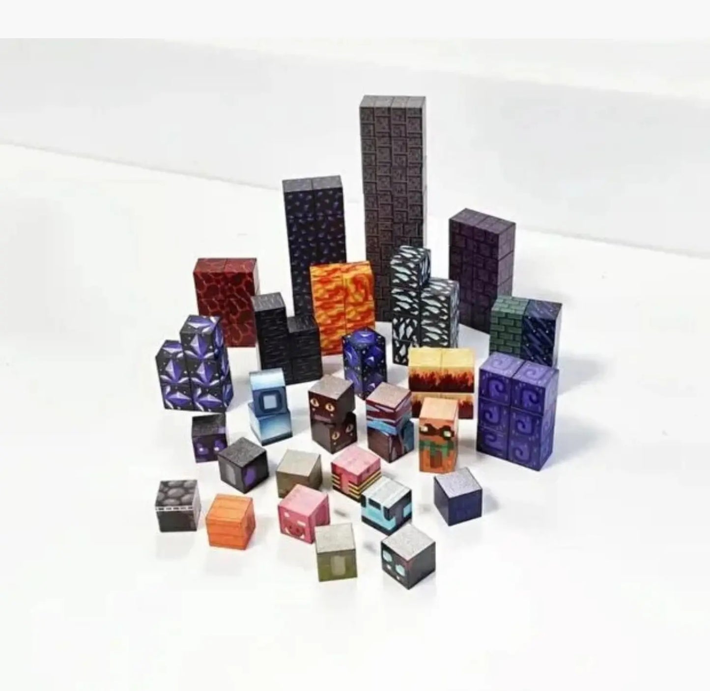 MCBLOK Manyetik Bloklar - Montessori STEM Oyun Seti - Volkan ve Maden Temalı Blok Oyuncak - 100 Parça (3+ Yaş)