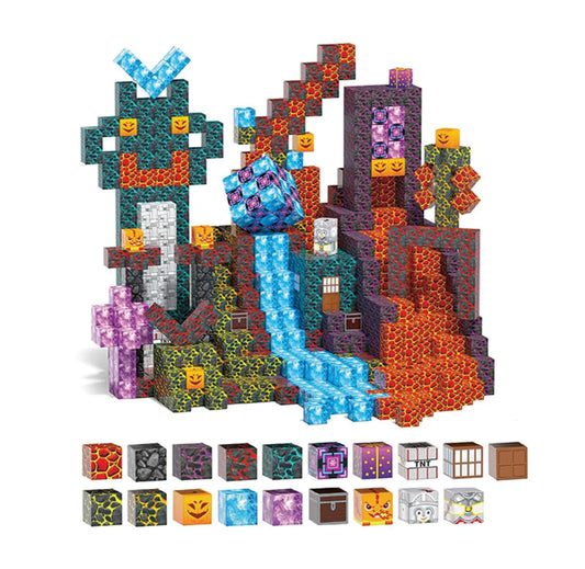 MCBLOK Manyetik Bloklar - 100 Parça (3+ Yaş)
