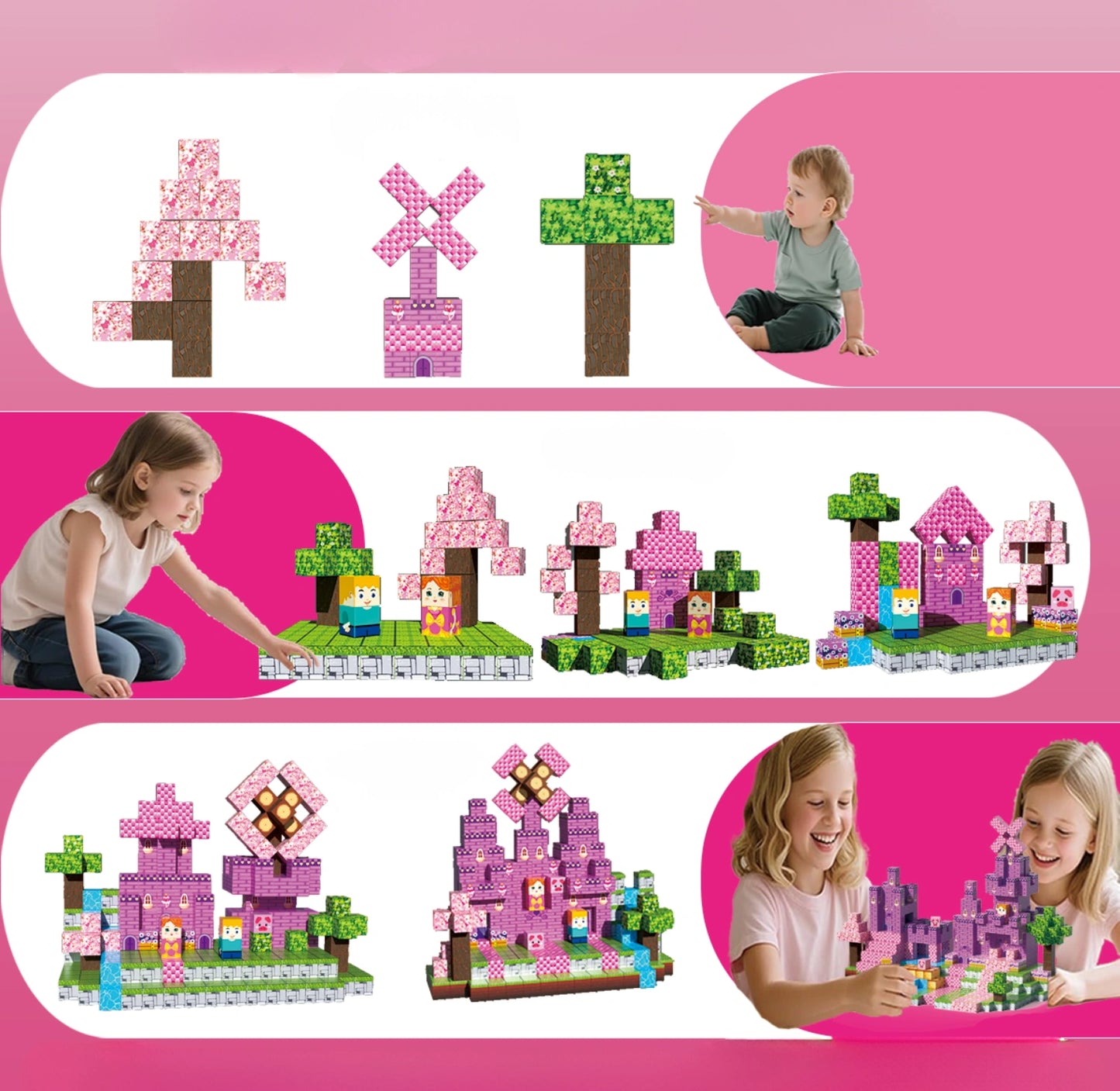 MCBLOK Manyetik Bloklar - 100 Parça (3+ Yaş)