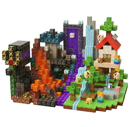 MCBLOK Manyetik Bloklar - Minecraft Portal Oyun Seti - 300 Parça